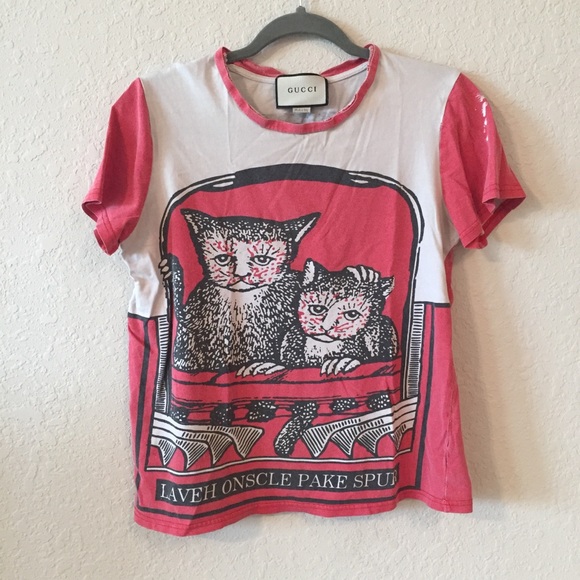 gucci shirt red and white